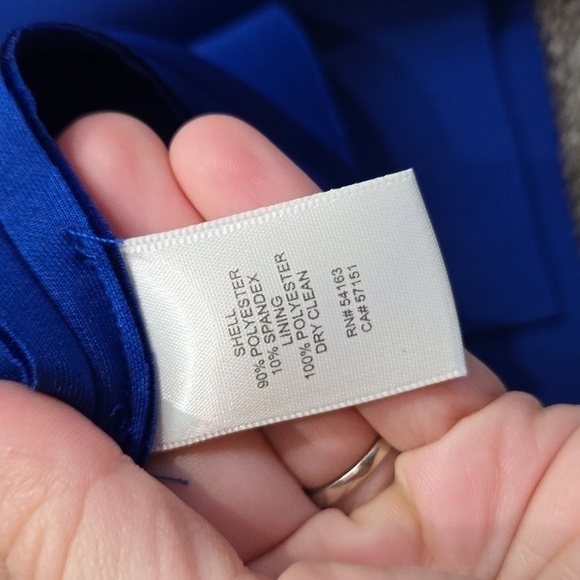 NWT Eliza J Plus Size Scuba Sleeveless Ruffle One Shoulder Sheath Dress sz 24W - Picture 10 of 10